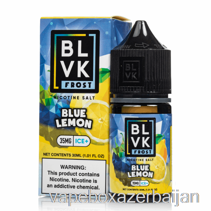 E-Juice Vape Blue Lemon - BLVK Frost Salts - 30mL 35mg